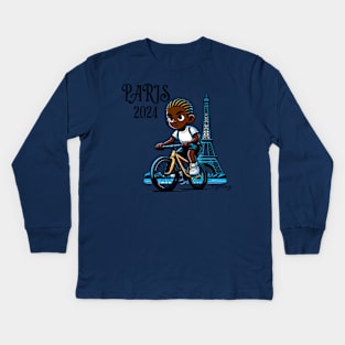 Paris 2024: Cycling Kids Long Sleeve T-Shirt